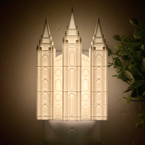 Salt Lake City Utah Temple Wall Night Light